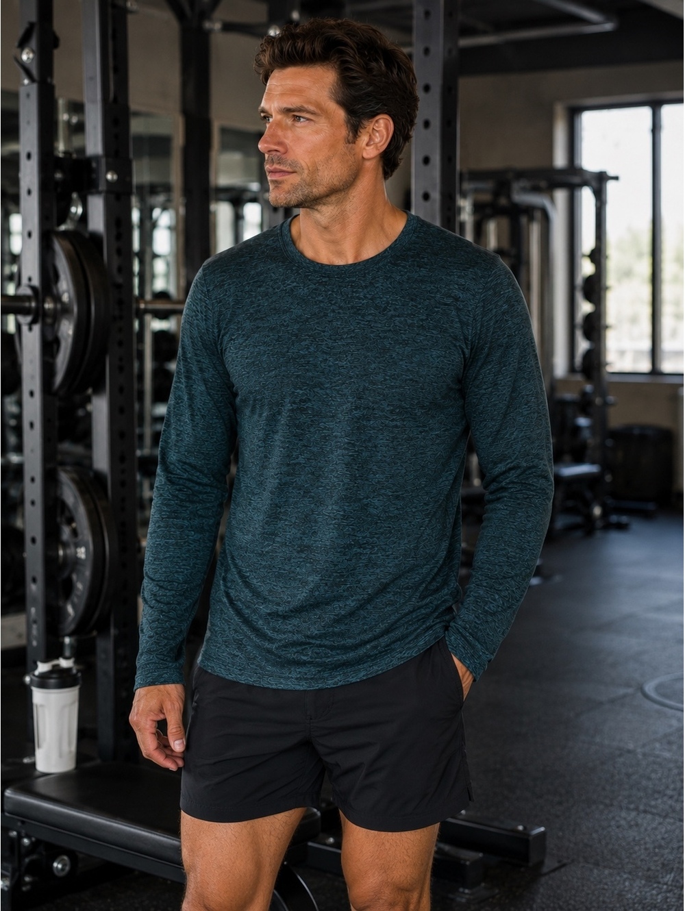 Lululemon Men’s  Long Sleeve Shirt Size XL  Heathered Green Athletic Running